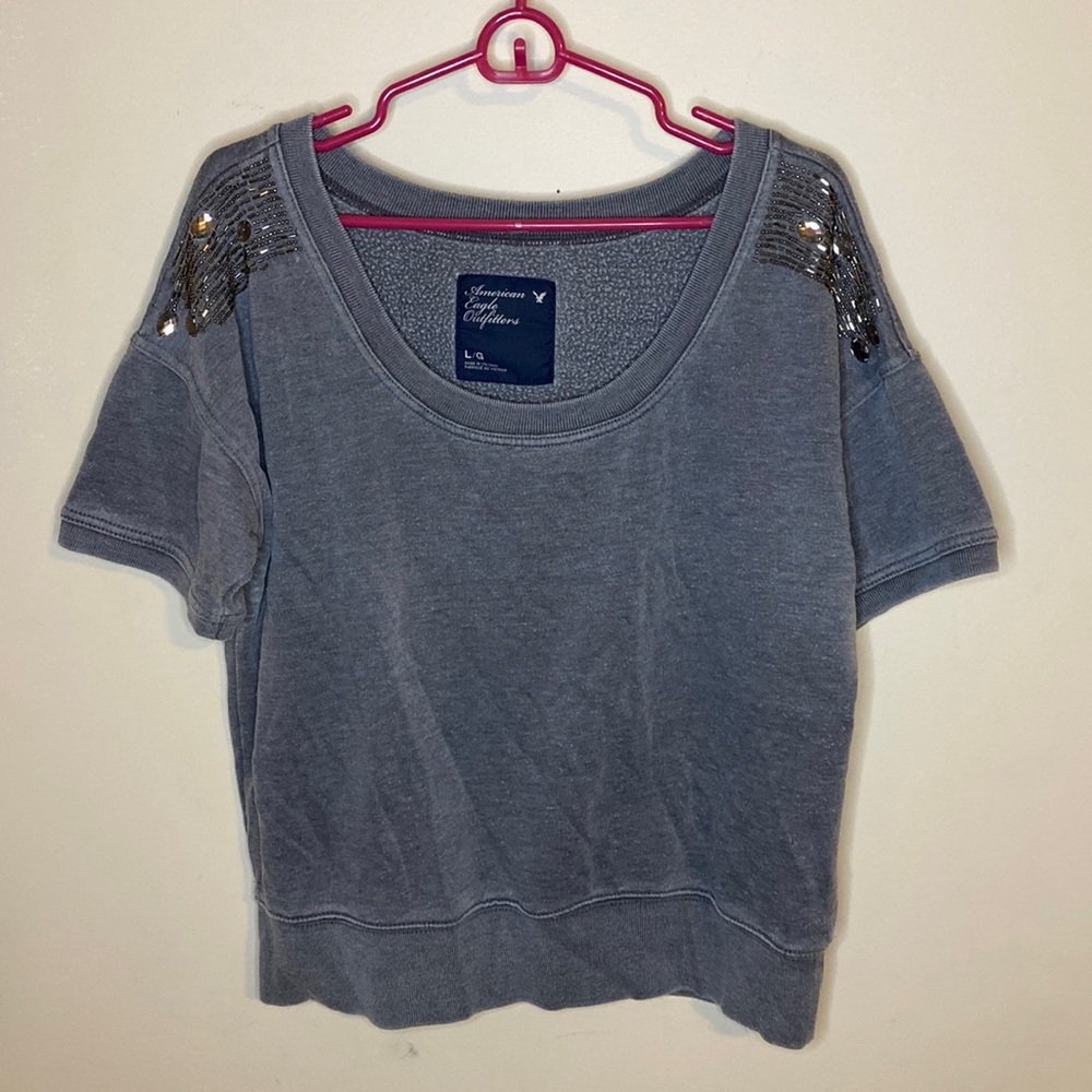 Gray American Eagle sweater